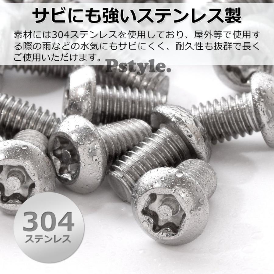 Pstyle. いたずら防止用ネジ ボルト 304ステンレス M6 20個 Pstyle. いたずら防止用ネジ ボルト 304ステンレス M6 20個