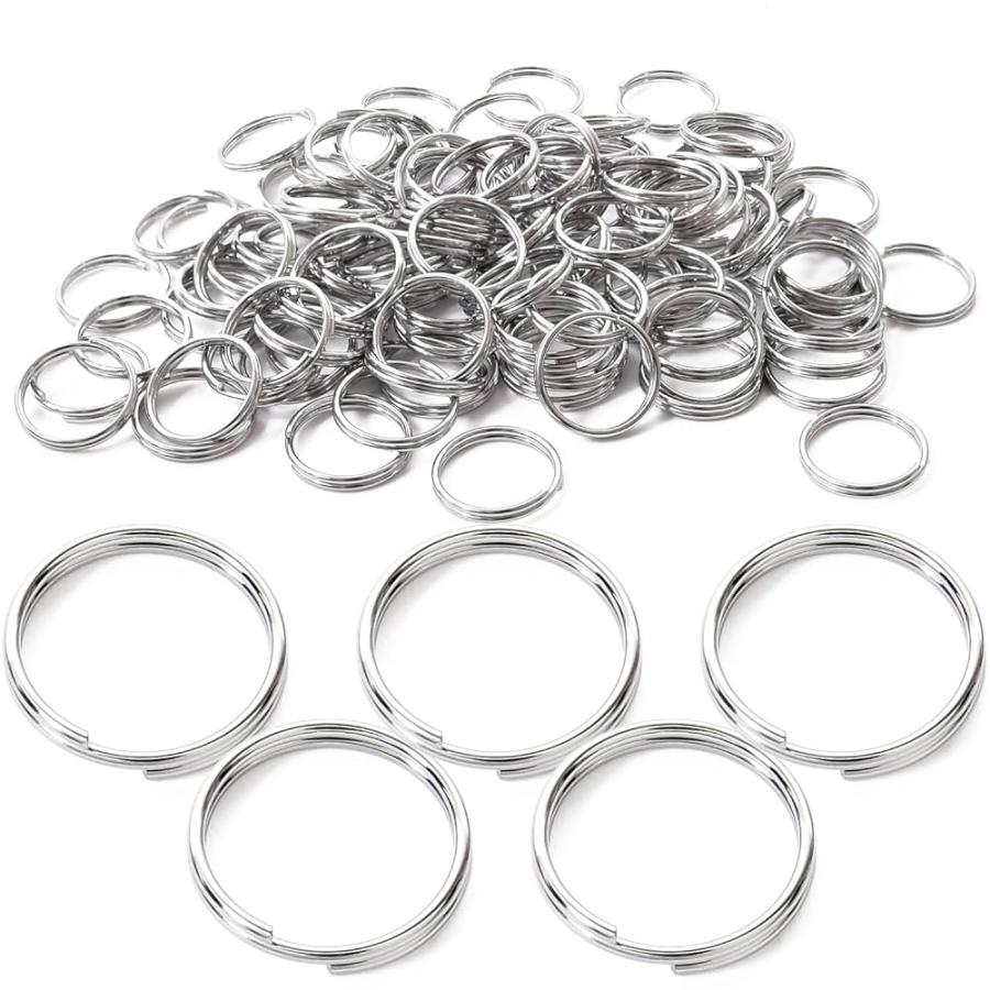 Pstyle. 丸カン キーリング キーホルダー パーツ リング 100個セット