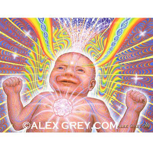 ALEX GREY アレックスグレイ ポスター「Newborn」｜psychedelicgarden