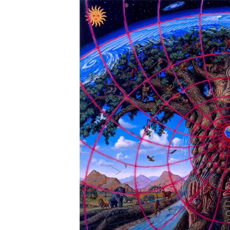 ALEX GREY アレックスグレイ ポスター「GAIA」 : PSYCHEDELIC GARDEN