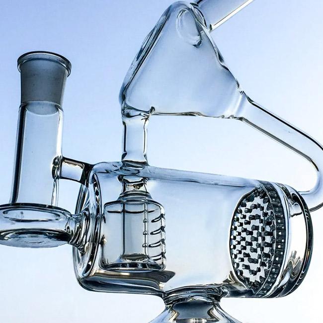 Glass Recycler Bong 23cm ガラス リサイクラー ボング : PSYCHEDELIC