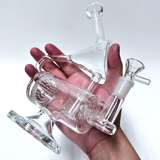 Glass Recycler Bong 23cm ガラス リサイクラー ボング : PSYCHEDELIC