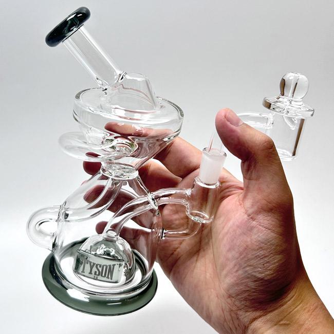 k18 yg イリュージョンホース リバーシブルガラスペンダント TYSON 2.0 - Knockout Dab Rig タイソン2.0 ノックアウト ダブリグ