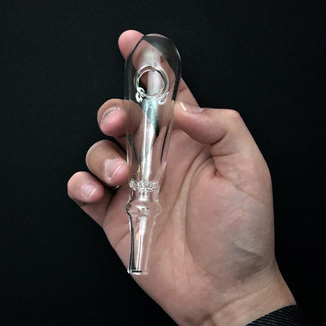 Thick Baton Style Glass クラックパイプ ガラパイ - 12.5cm