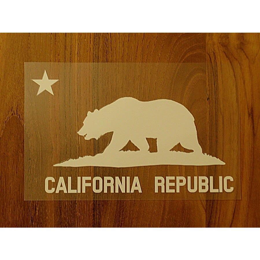 California Republic 白 白星l ステッカー 車 かっこいい ブランド おしゃれ 切り文字 ウォールステッカー バイク 西海岸 熊 星 サーフィン カリフォルニア Surf Californiarepublic1 Ptドリームボックス 通販 Yahoo ショッピング