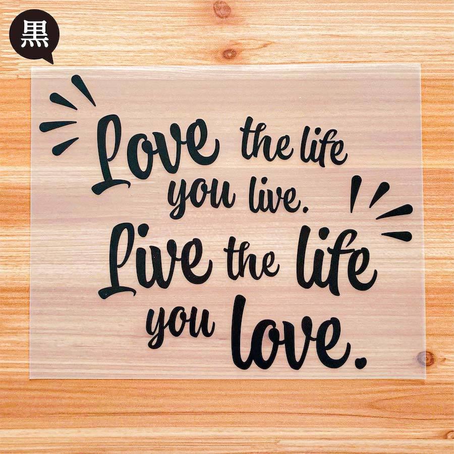 Kwp 8 切り文字 ステッカー Love The Life You Live Live The Life You Love カッティング 車 かっこいい シンプル おしゃれ アウトドア ことわざ 格言 Kwp8 Ptドリームボックス 通販 Yahoo ショッピング