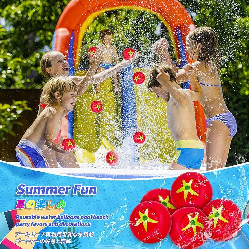割引割引Tcvents 24個セット 水風船 水遊び用ボール 水爆弾 ウォーターバルーン 水遊び 子供 大人 おもちゃ 水風船合戦 夏休み 夏のビー 水遊び ウォーターバルーン 水風船 水風船大量 プール 夏 紫外線 夏休み ②