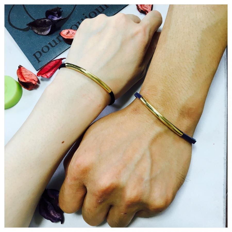 ペアブレスレット 送料無料 刻印無料 スウェードレザー 真鍮 Brass X レザー ブレスレット ペア価格 メール便可 l 007 P Ptj 通販 Yahoo ショッピング