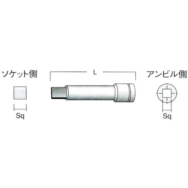 ЗЗHiKOKI ハイコーキ 差込角25.4mm 全長170mm エクステンションバー 0087-3638 グレー HiKOKI（ハイコーキ） エキステンションバー<伸長棒> （四角ドライブ