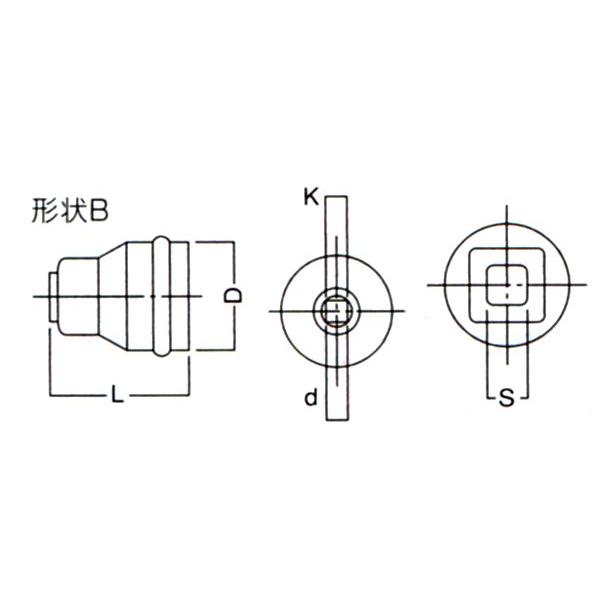 HiKOKI 1/2″ タップホルダ組 形状B 995281
