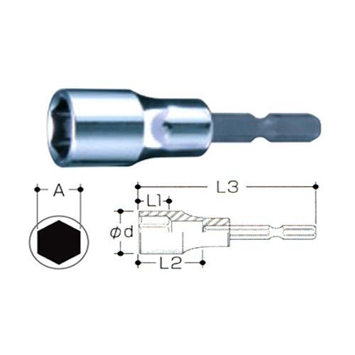 マキタ  タフソケットビット (適応ボルトM8) A 13mm A-51910 | マキタ