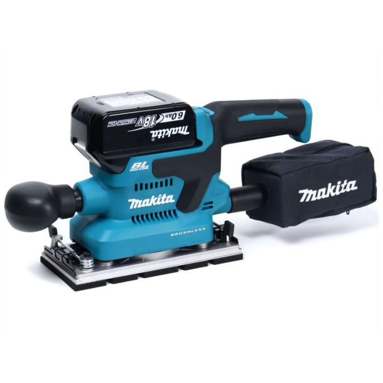 【最新モデル / 新品・未使用品】 makita（マキタ）　18V 充電式仕上サンダ　BO380DRG　バッテリ(BL1860B/6.0Ah)＋充電器(DC18RF)セット マキタ（makita） 充電式仕上サンダ BO380DRG 18V バッテリBL1860B+