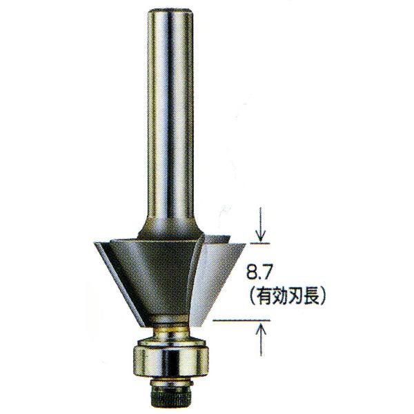 ルータービット・コーナービット カサ付面取 60度 | 