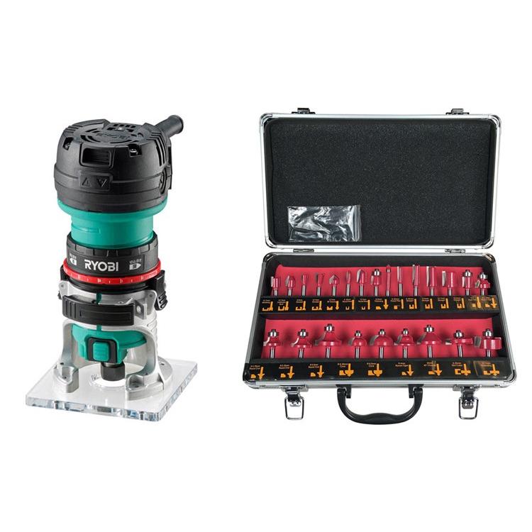 リョービ 電子トリマ TRE-60V ＆トリマービット10本セット