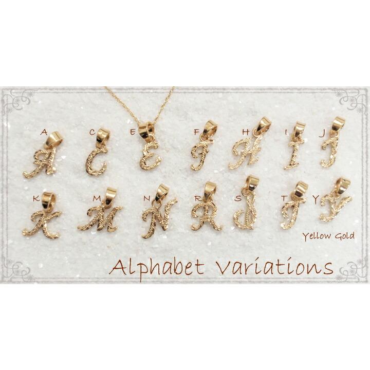 ハワイアンジュエリー 14K イニシャルC ハワイアンジュエリー