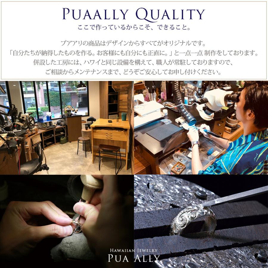 K14 フラット型 バレル ネックレス S サイドライン ハワイアンジュエリー Hawaiian jewelry Puaally プアアリ 樽 手彫り ロープチェーン 女性 男性 メンズ｜puaally｜03