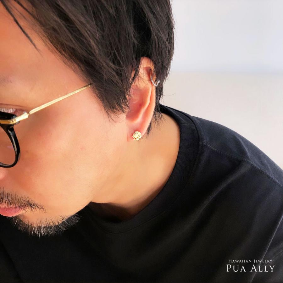 高級 ハワイアンジュエリー ピアス メンズ レディース ゴールド　シンプル　男 aab-gess179men.jpg