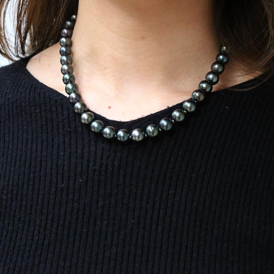 ハワイアンジュエリー タヒチアンパール ネックレス オーロラ