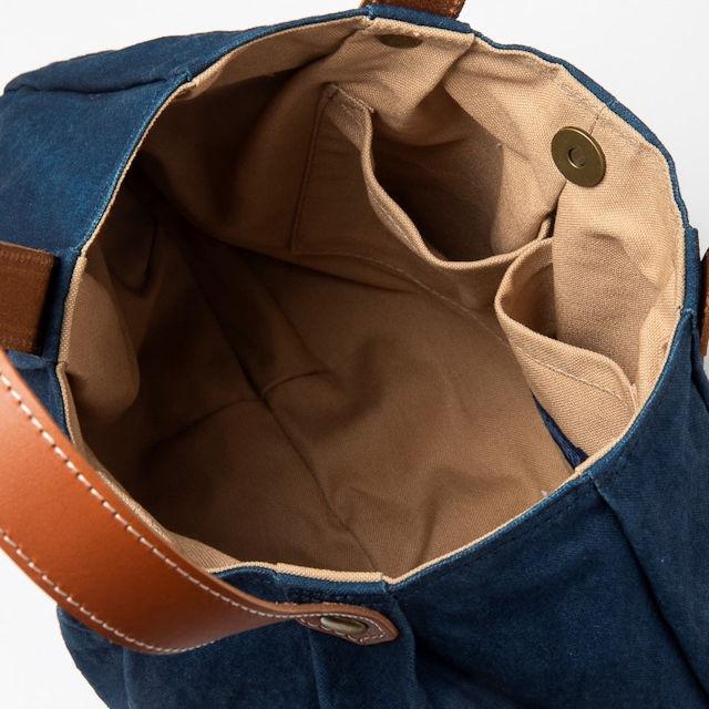 琉球帆布 RYUKYU INDIGO 琉球藍染 パンプキンバッグ ファッション小物 