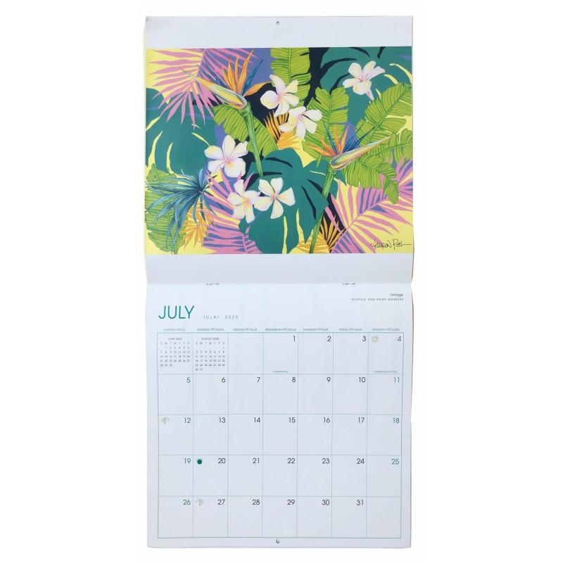 ハワイ カレンダー Lauren Roth ローレンロス 2020 壁掛け ハワイアン