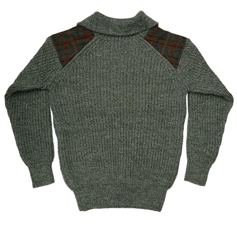 TW Kempton ハリスツイード/Harris Tweed ローゲージ ハーフジップ