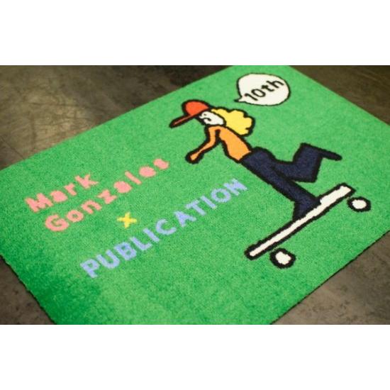 MARK GONZALES×PUBLICATION 10th.ANNIVERSARY LOGO MAT GREEN（ マークゴンザレス×パブリケーション 10周年記念 コラボ マット グリーン）の画像