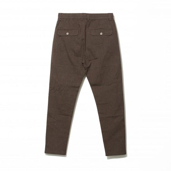 ILLCOMMONS STRIPE SLACKS PANTS BROWN（イルコモンズ　ストライプスラックス　パンツ　ブラウン） |  | 01