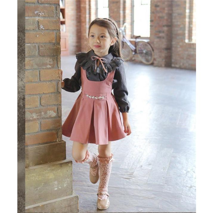 送料無料 ワンピース ブラウス 2点セット ブラウス 丸襟 レース 女の子 子供 キッズ 長袖 フォーマルワンピース 子供ワンピース キッズドレス ジュニア Puchi18kidlyq1121 プチ シャレット 通販 Yahoo ショッピング