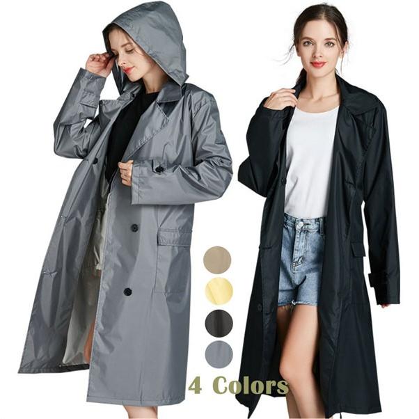 送料無料 レインコート レディース メンズ レインウェア ロング丈 膝丈 収納ポーチ おしゃれ 軽量 防水 雨具 通学 アウトドア 通勤 自転車 バイク Puchi19rainc プチ シャレット 通販 Yahoo ショッピング
