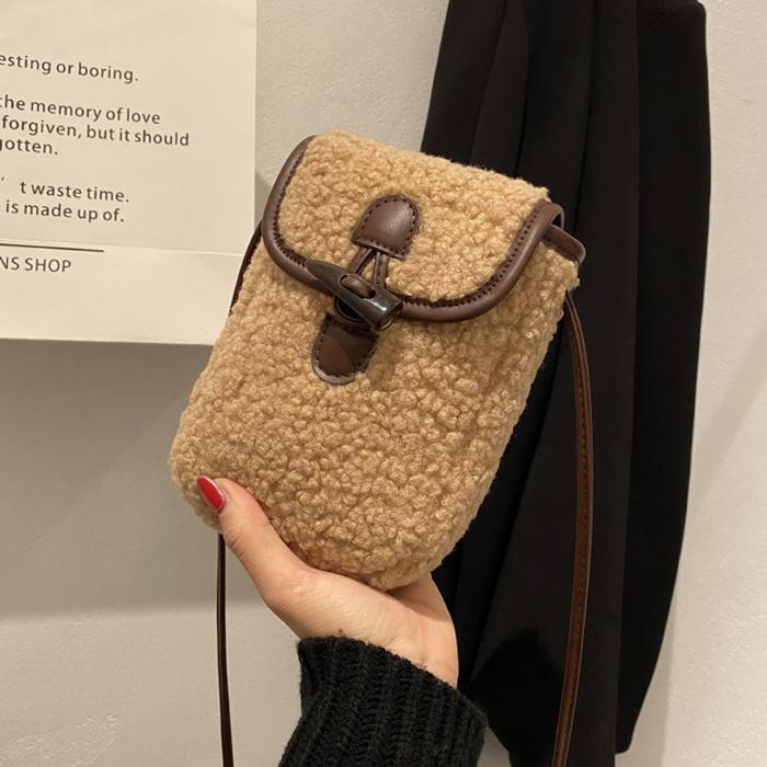送料無料 モコモコ ふわふわ バッグ 斜め掛け ショルダーバッグ かわいい お出かけ 携帯収納 軽量便利 オシャレ : プチ・シャレット ...