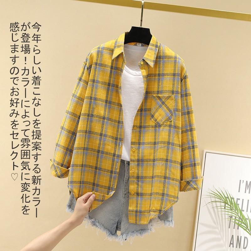 メ送料無料 即納 チェックシャツ レディース トップス ネルシャツ