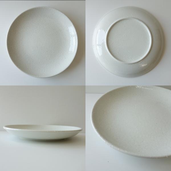 大皿　31㎝ 特大 大皿 30cm 越え 粉引 31cm ランチ皿 レンジ可 食洗機対応 美濃焼