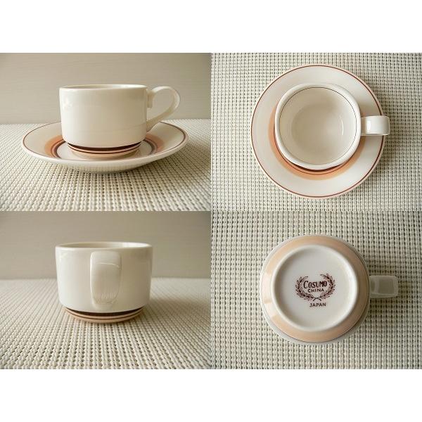 コーヒーカップ 兼用 スタッキング 収納 コスモシリーズ ダージリン ティーカップ ソーサー 満水0ml レンジ可 食洗器対応 ビンテージ 昭和レトロ雑貨 北欧風 Csm007 食器と陶器のネット通販プチエコ 通販 Yahoo ショッピング