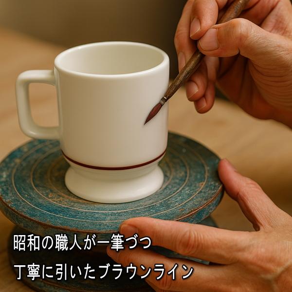 ビンテージ食器 コスモシリーズ 高台 マグカップ 満水 200ml 電子
