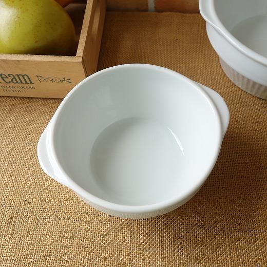 グラタン皿 ココット皿 代わり スタッキング 11cm スフレ皿 白 収納