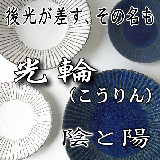 光輪 陽 白 22cm パスタ皿 カレー皿 レンジ可 食洗機対応 美濃焼 日本