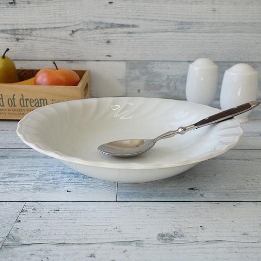 カレー皿 パスタ皿 楕円 スパイラル 23cm オーバル皿 レンジ可 食洗器