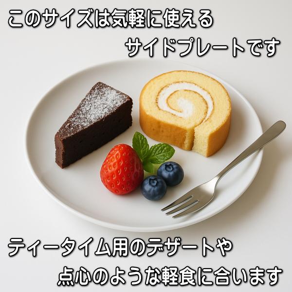 ケーキ皿 小 丸皿 白 19cm クープ皿 中華皿 レンジ可 食洗器対応 美濃