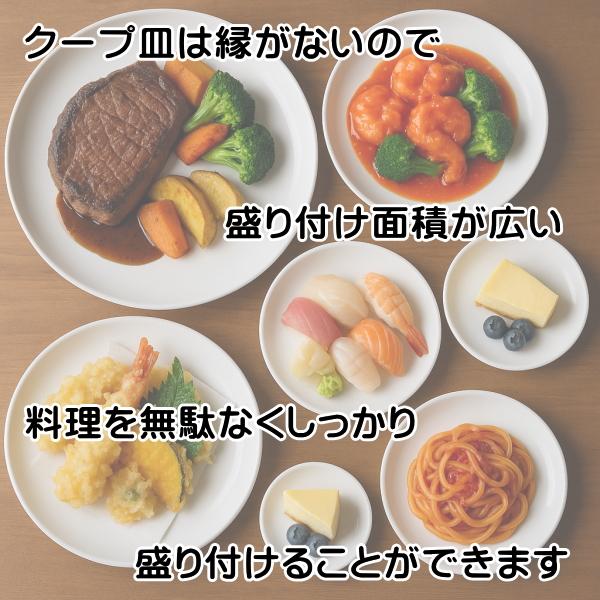 ケーキ皿 小 丸皿 白 19cm クープ皿 中華皿 レンジ可 食洗器対応 美濃