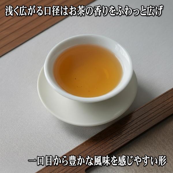 バイカラー 白磁 中国茶 カップ＆ソーサー 美濃焼 日本製 130ml 飲茶
