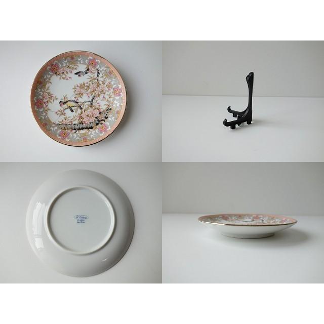 絵皿 陶器 口径 16cm 春の額皿 デザイン スタンド付き 皿立て 飾り皿 飾り方 アート 昭和レトロ 花柄 日本画 国産 サイズ 日本製 販売 インスタ映え Mnp023a 食器と陶器のネット通販プチエコ 通販 Yahoo ショッピング