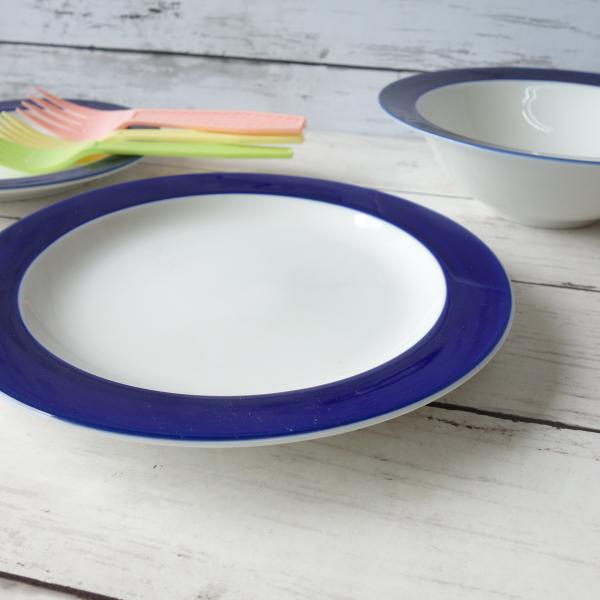 ケーキ皿 おしゃれ 高級 青 ラズワルド 19cm プレート 北欧風 レンジ可