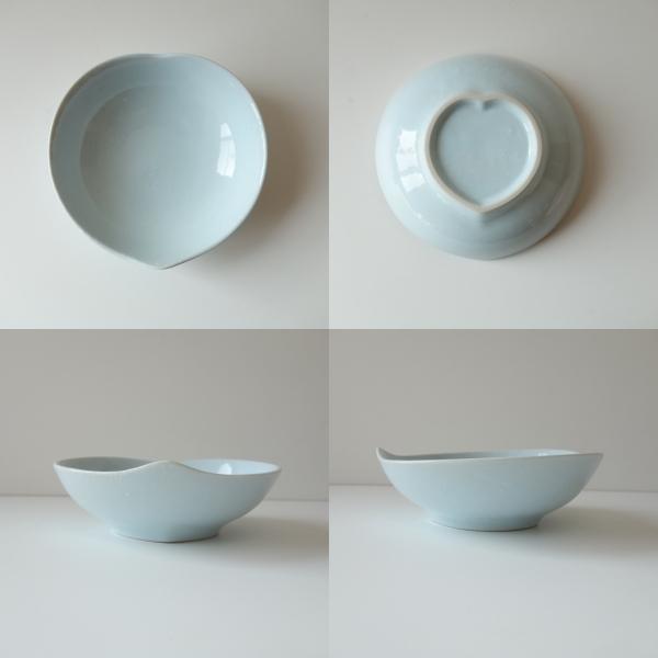 ふんわり ハート 14cm ボウル ピンク ブルー 電子レンジ可 食洗機対応