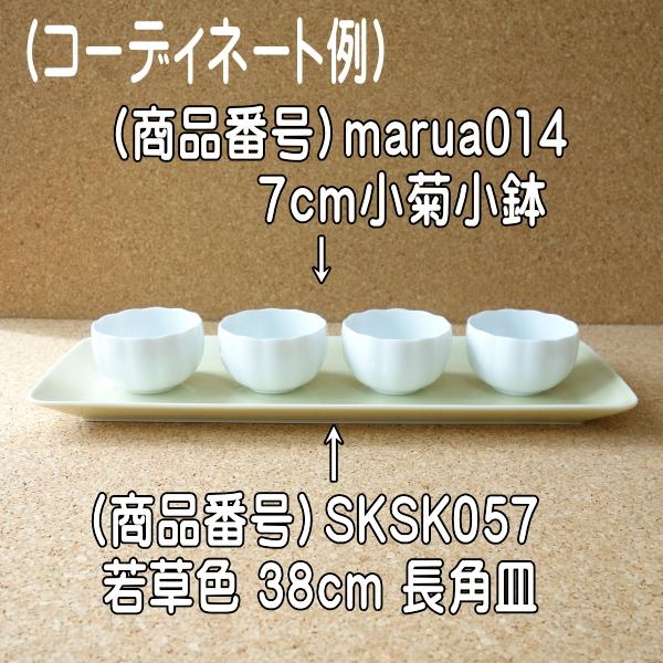 魚皿 焼き魚 皿 緑 グリーン 若草色 38cm 長角皿 サービングプレート 長四角 角皿 長皿 長方形 レンジ 可 食洗機 美濃焼 日本製 さんま皿 刺身皿｜puchiecho｜07