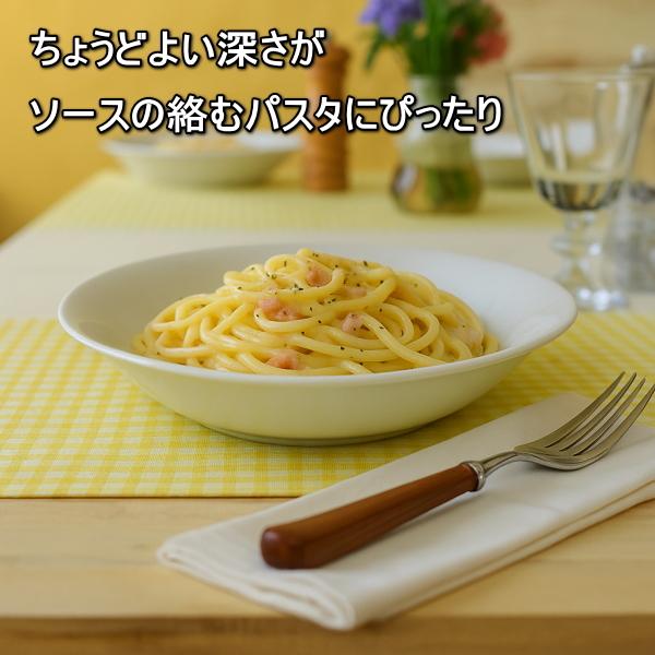 美濃焼 21cm 白い パスタ皿 多機能 カレー皿 電子レンジ対応 食洗機