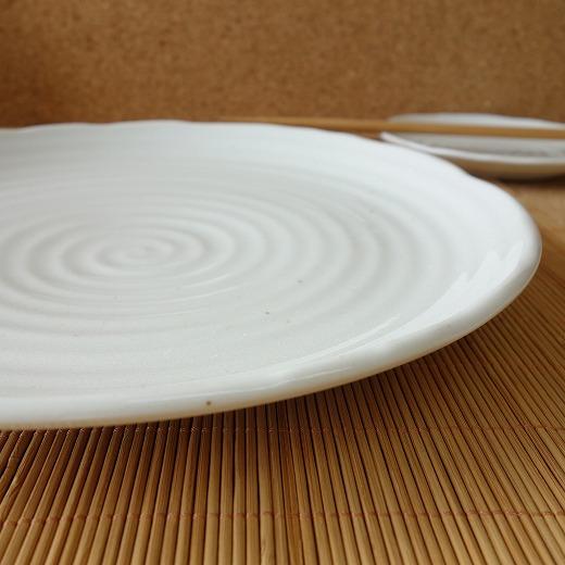大皿 ワンプレート ほぼ30cm 和食器 陶器 大きさ 取り分け 刺身 薄粉