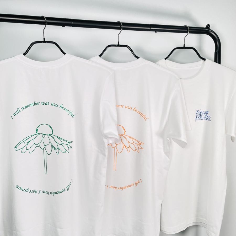 Tシャツ オリジナルデザイン 半袖tシャツ ビッグシルエット かわいい 花 グリーン オレンジ ブルー 男女兼用 Htp A1 Pudding Factory 通販 Yahoo ショッピング