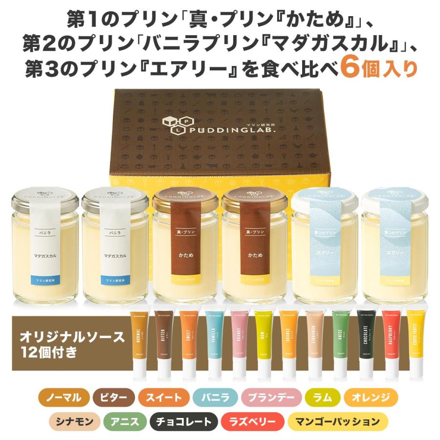 プリン ギフト バレンタイン ホワイトデー 高級 内祝 誕生日 お返し プレゼント 洋菓子 お取り寄せ プリン研究所 PUDDING HISTORY 6個入り | 