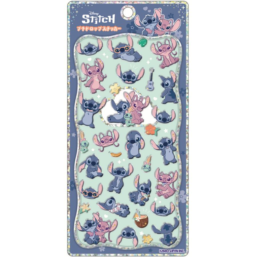 カミオジャパン キャラクター プチドロップステッカー スティッチ2