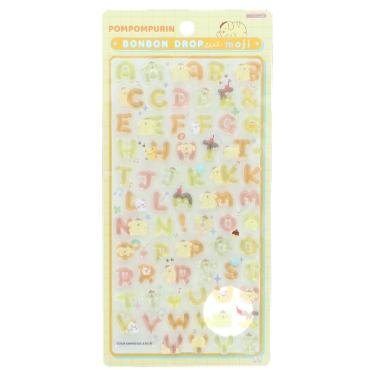 サンスター文具 ポムポムプリン サンリオキャラクターズ グッズ ボンボンドロップシール もじ S8815585 送料込（Yahoo!・puedo）